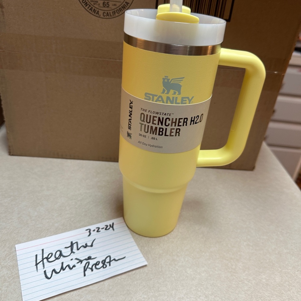Stanley 30 oz tumbler - Pomelo new color release)  Brand new with tags